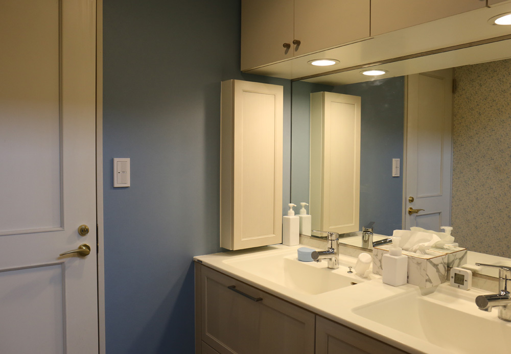 リフォームされた洗面台