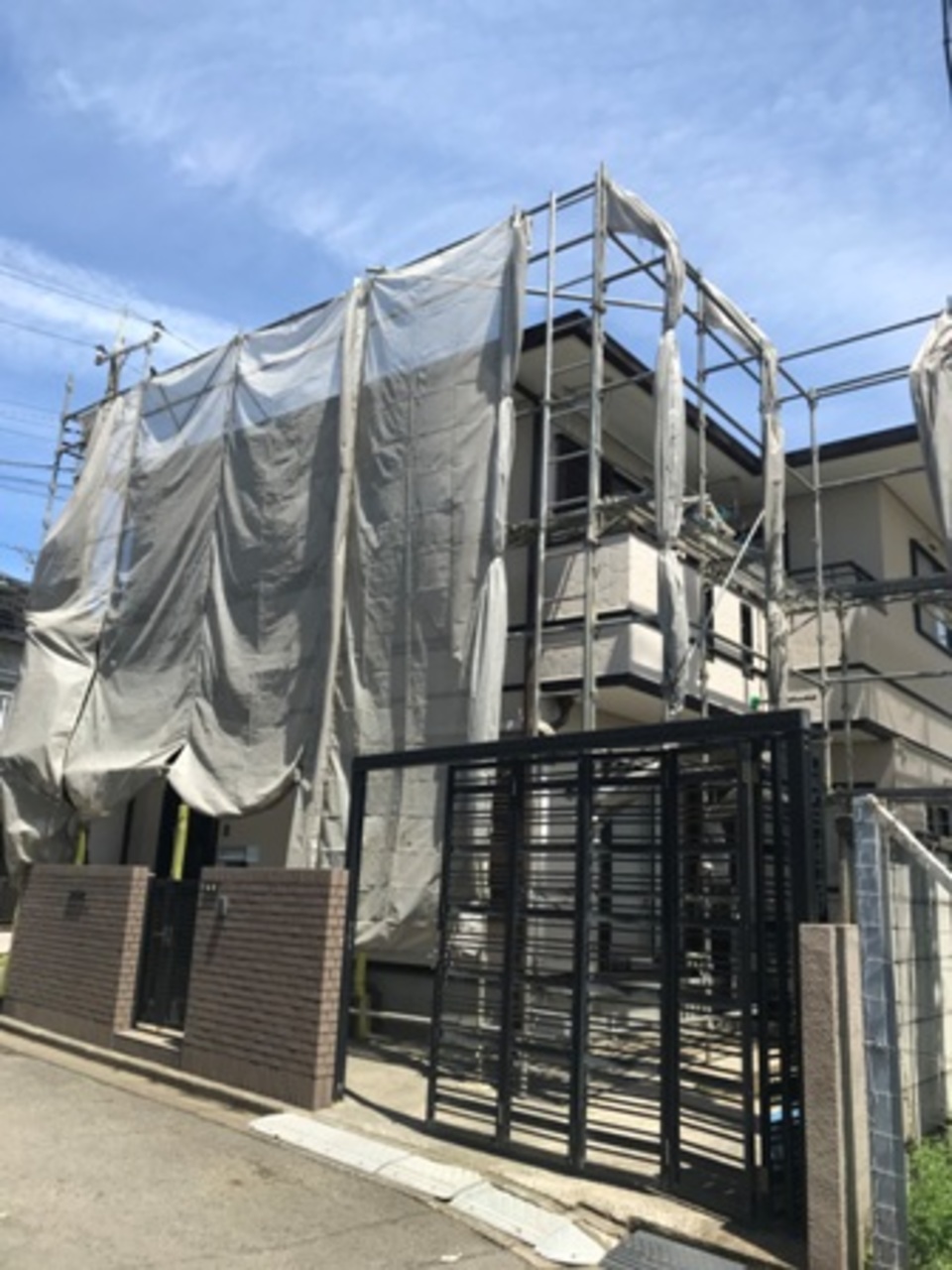 養生ネット結束