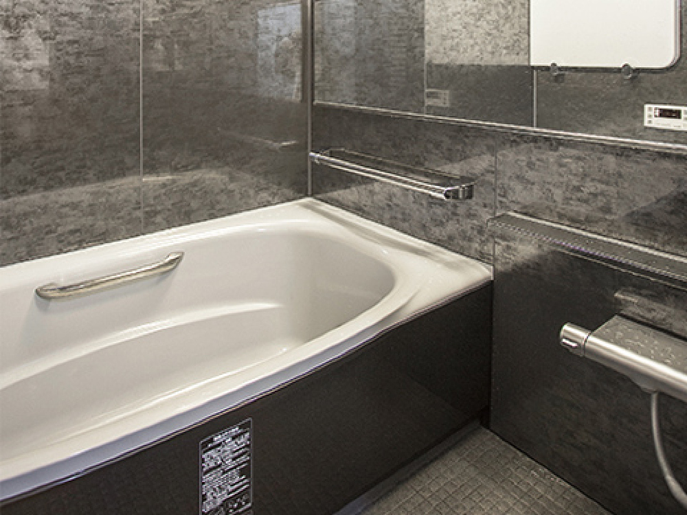 タイルでアクセント！洗面化粧台&浴室リフォーム