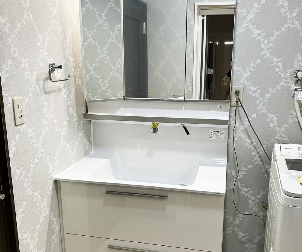 リフォームした洗面所