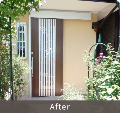 玄関外観アフター