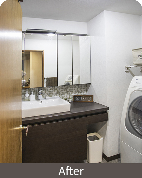 洗面台アフター