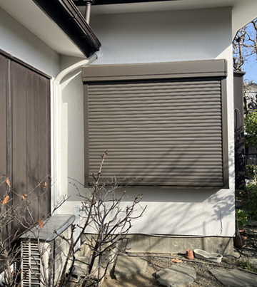 シャッターの施工