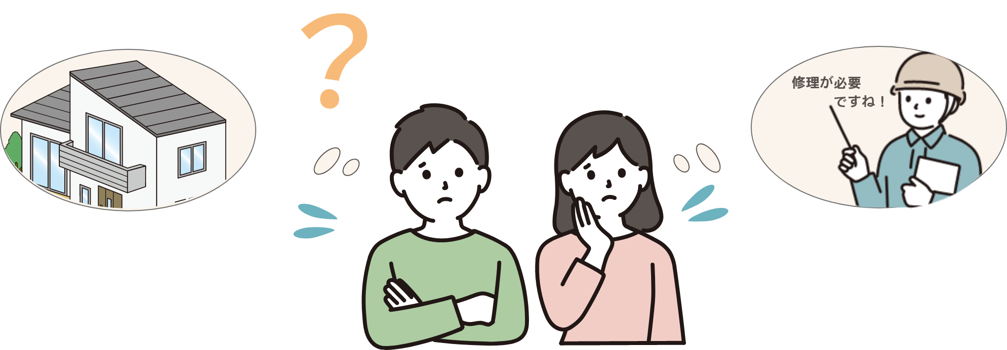 ドローン屋根診断の相談イメージ